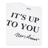 Moschino T-Shirt Tinta Unita con Stampa per Bambina HAM06R BIANCO MOSCHINO 