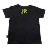 John Richmond T-Shirt Girocollo Tinta Unita con Stampa Nero per Neonato