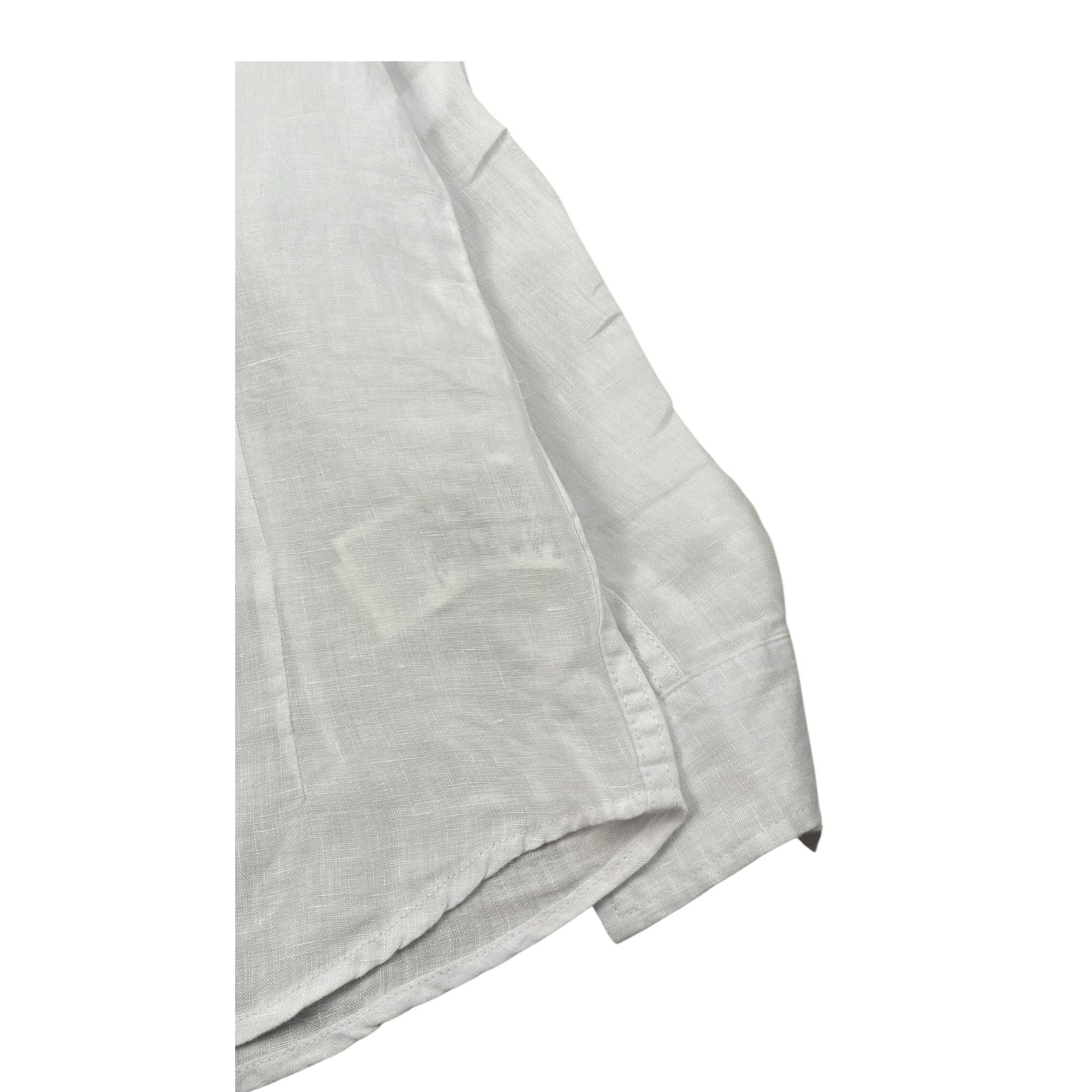 Sarabanda Camicia Manica Lunga Tinta Unita Collo Coreano per Bambino 06313 BIANCO SARABANDA 