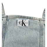 Calvin Klein Top In Denim tinta unita Azzurro per Bambina IG0IG02389 AZZURRO CALVIN KLEIN 