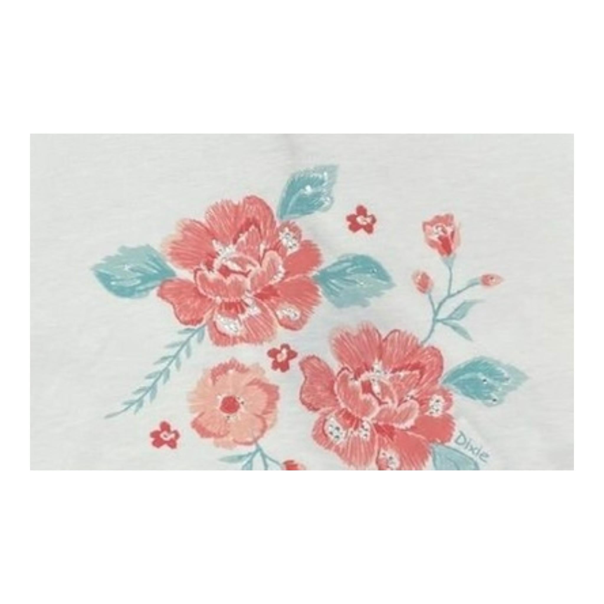 Dixie T-Shirt Tinta Unita Girocollo con Stampa per Bambina MBD1030G50 BIANCO DIXIE 