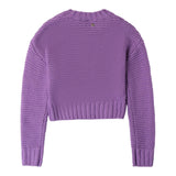 SARABANDA maglia tinta unita mezzo collo Viola per Bambina 0A777 VIOLA SARABANDA 