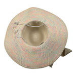 Fun & Fun Cappello In Paglia Tinta Unita con Fiocco per Bambina FNJAC12218 BEIGE FUN & FUN 