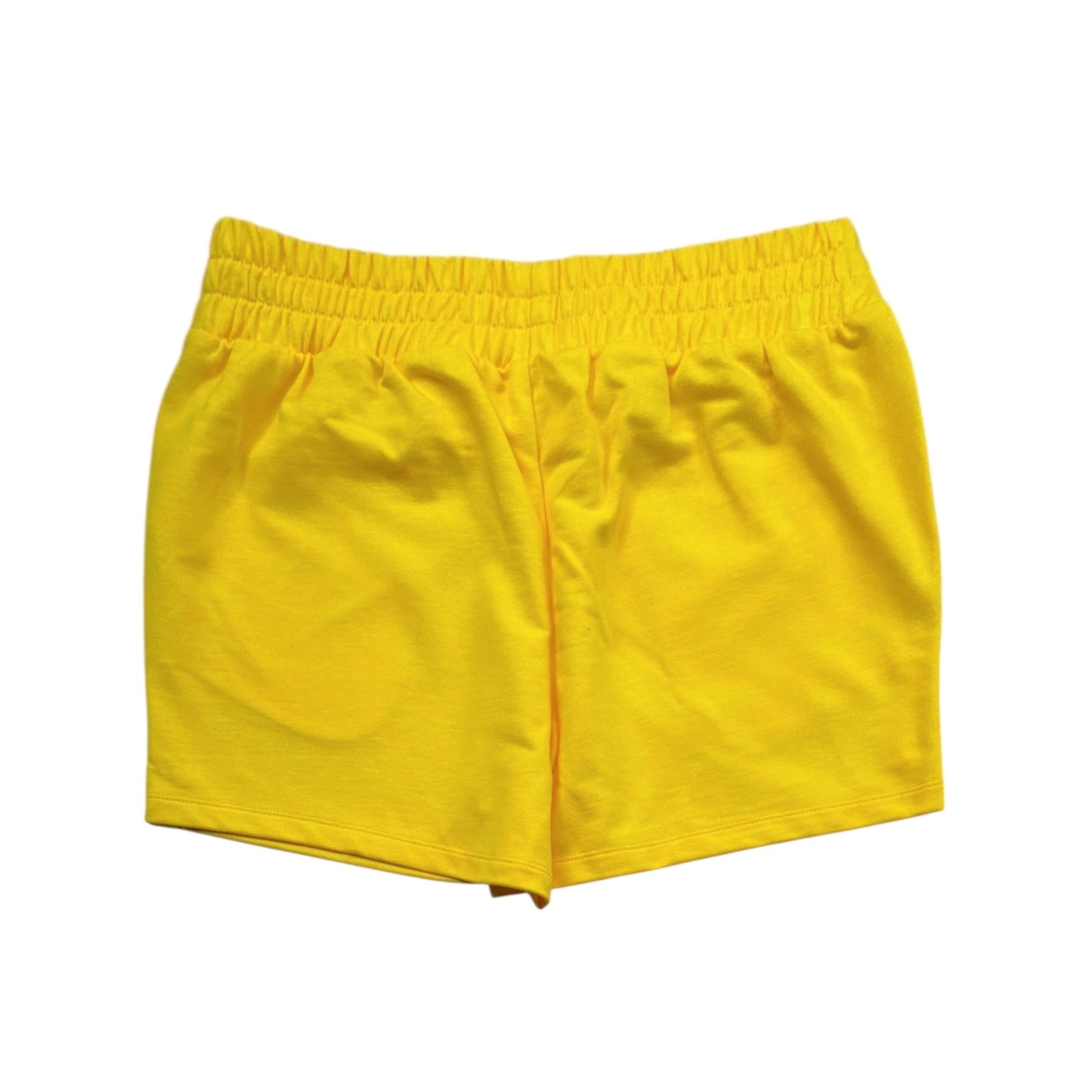 Moschino Short Tinta Unita con Elastico In Vita per Bambina HDQ025 GIALLO MOSCHINO 