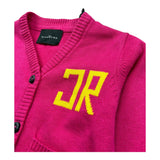 John Richmond Cardigan Tinta Unita con Logo per Neonata RIP26032MA FUXIA JOHN RICHMOND 