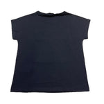 Emporio Armani T-Shirt Girocollo Tinta Unita con Logo per Bambina 3G3T02 BLU EMPORIO ARMANI 