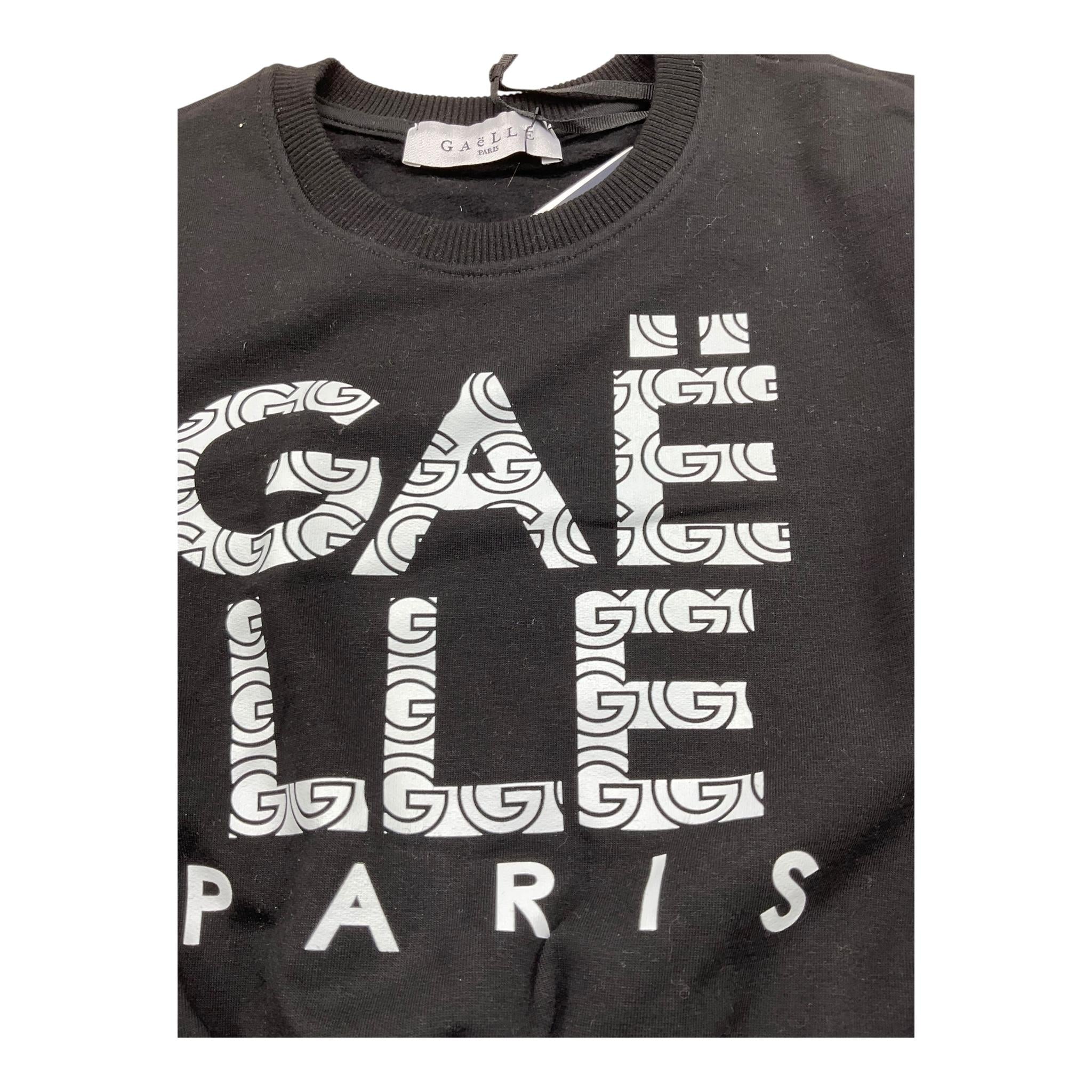 GAELLE felpa chiusa girocollo tinta unita cn stampa logo Nero per Bambina 2741F00318XX NERO GAELLE 