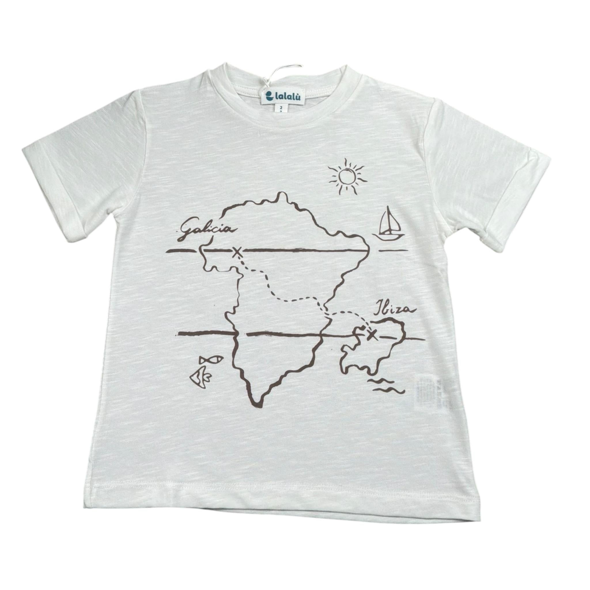 Lalalu' T-Shirt Girocollo Tinta Unita per Neonato TSL230PB BIANCO LALALU' 