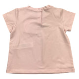 Liu Jo T-Shirt Girocollo Tinta Unita Con Stampa Brillantinata Rosa Per Neonata