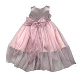 Bella Brilli Abito Cerimonia Giromanica tinta unita Rosa per Bambina BB702365 ROSA BELLA BRILLI 