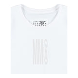 Maison Margiela T-Shirt Girocollo Tinta Unita con Stampa per Bambina M60806M BIANCO MAISON MARGIELA 