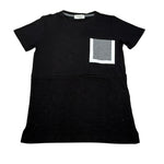 Paolo Pecora T-Shirt tinta unita con Taschino Nero per Bambino PP2260 NERO PAOLO PECORA 