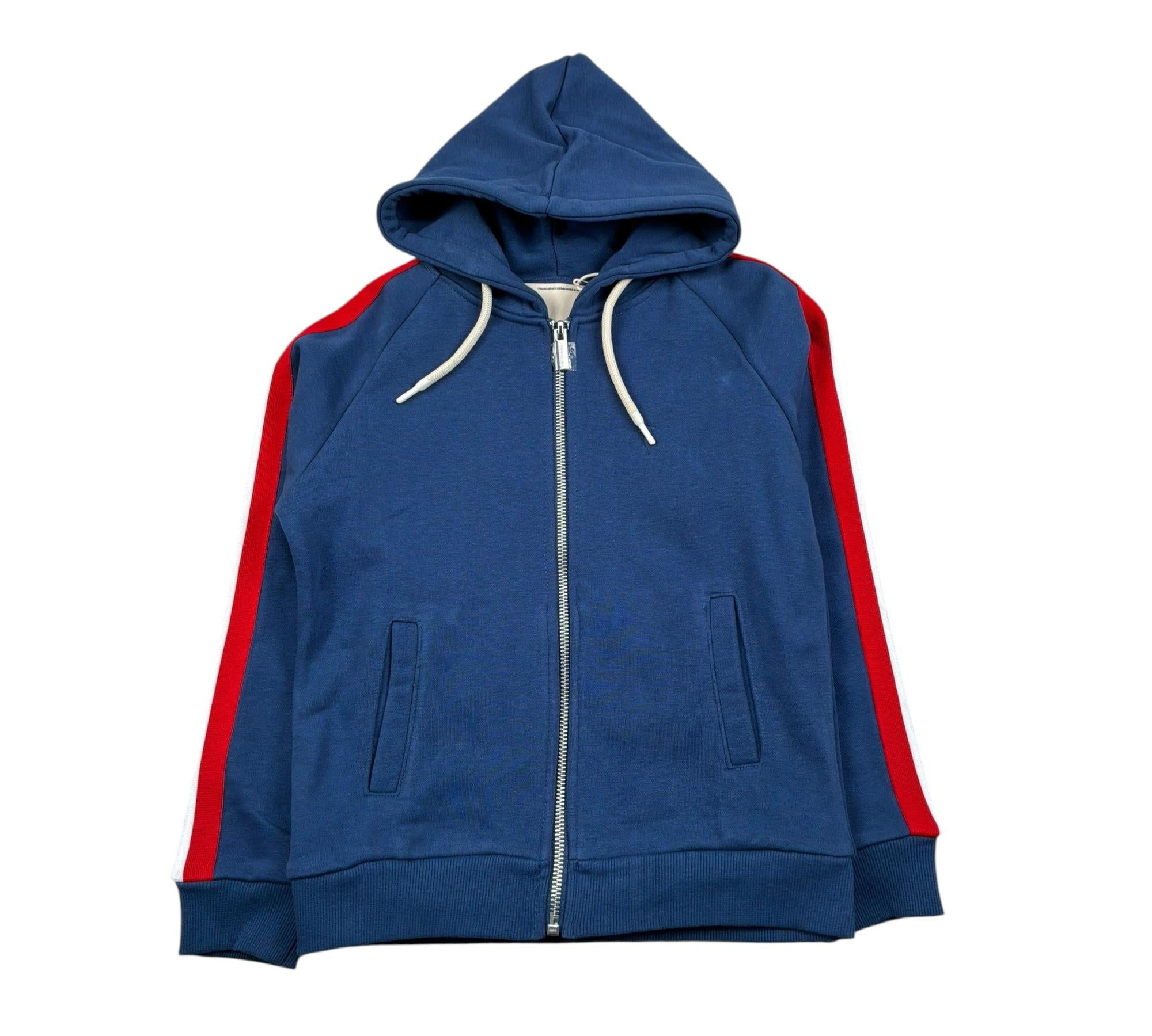 Trussardi Felpa con Zip E Cappuccio Tinta Unita per Bambino TBP26045FE BLU TRUSSARDI 