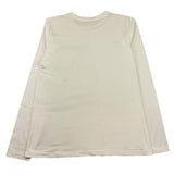 JANICE shirt girocollo tinta unita con stampa brillantinata Panna per Bambina JN578R PANNA JANICE 