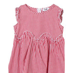 Il Gufo Abito Giromanica Fantasia A Quadretti per Bambina P24VA312C3148 ROSSO IL GUFO 