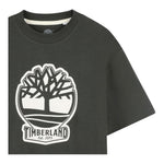 Timberland T-Shirt Girocollo Tinta Unita con Stampa per Bambino T60506TJ VERDE TIMBERLAND 