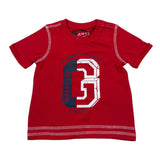 Guess T-Shirt Girocollo Tinta Unita con Stampa per Neonato N1RI15K8HM0 ROSSO GUESS 