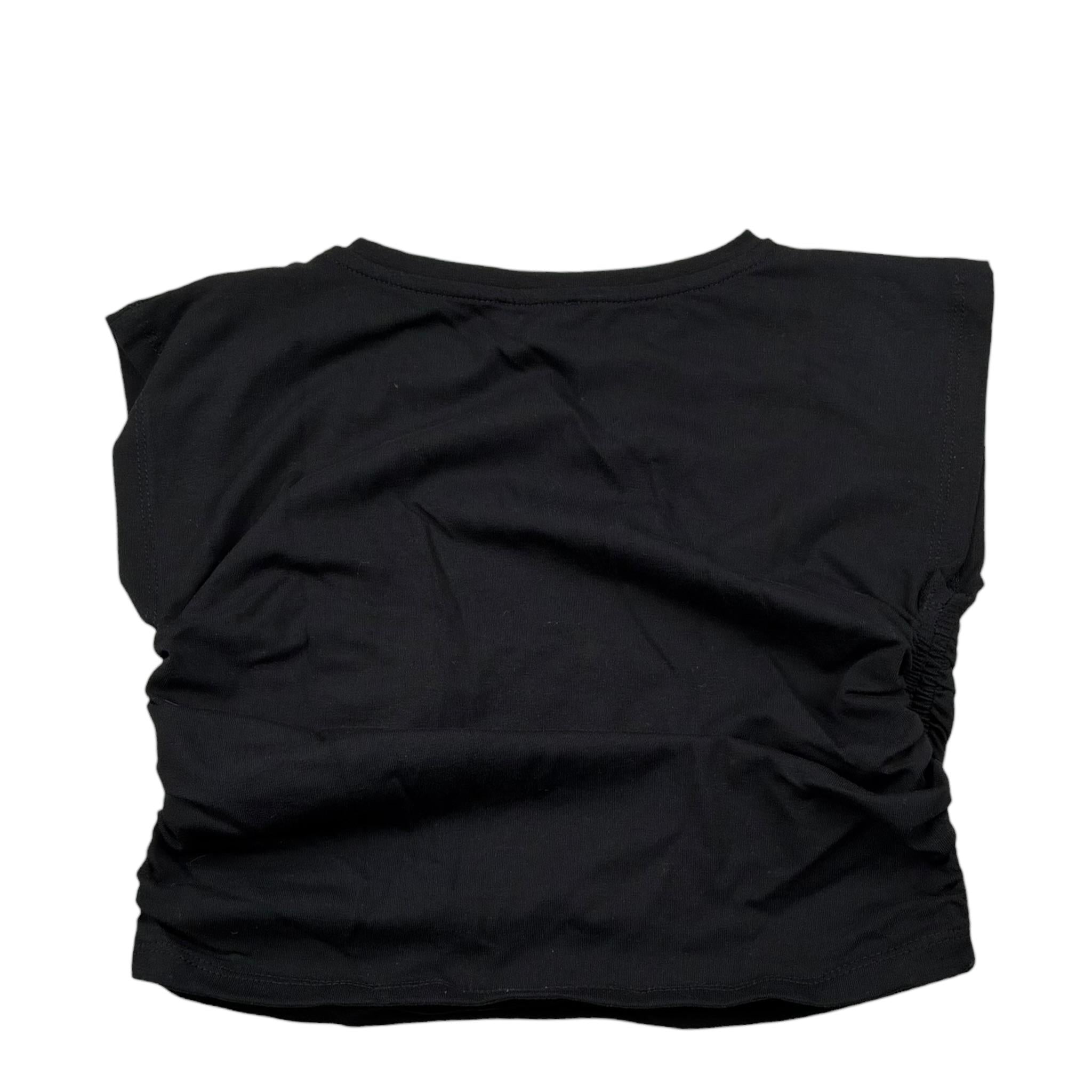 Lu Lu By Miss Grant Top Tinta Unita Giromanica per Bambina LL3640 NERO LU LU BY MISS GRANT 