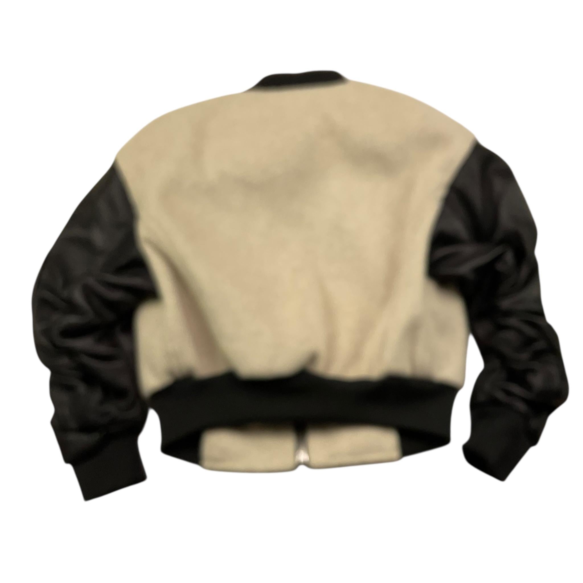 YES LONDON giubbino bicolore tinta unita con zip Panna/nero per Neonato JR0038 PANNA/NERO YES LONDON 