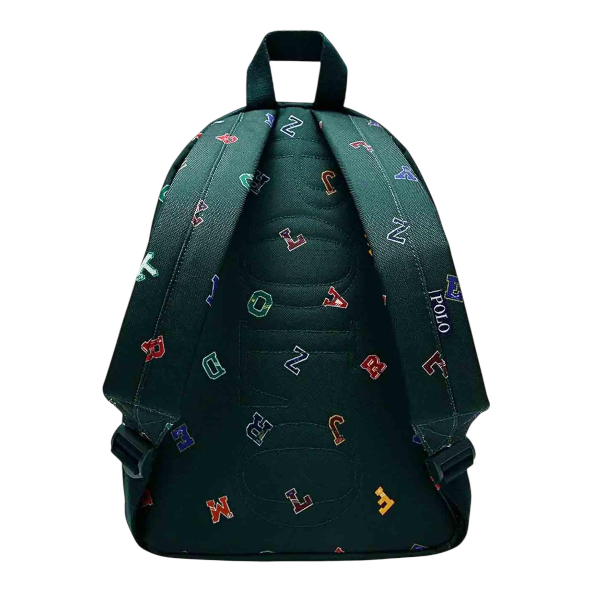 zaino tinta unita con fantasia EJEJE VERDE RALPH LAUREN 