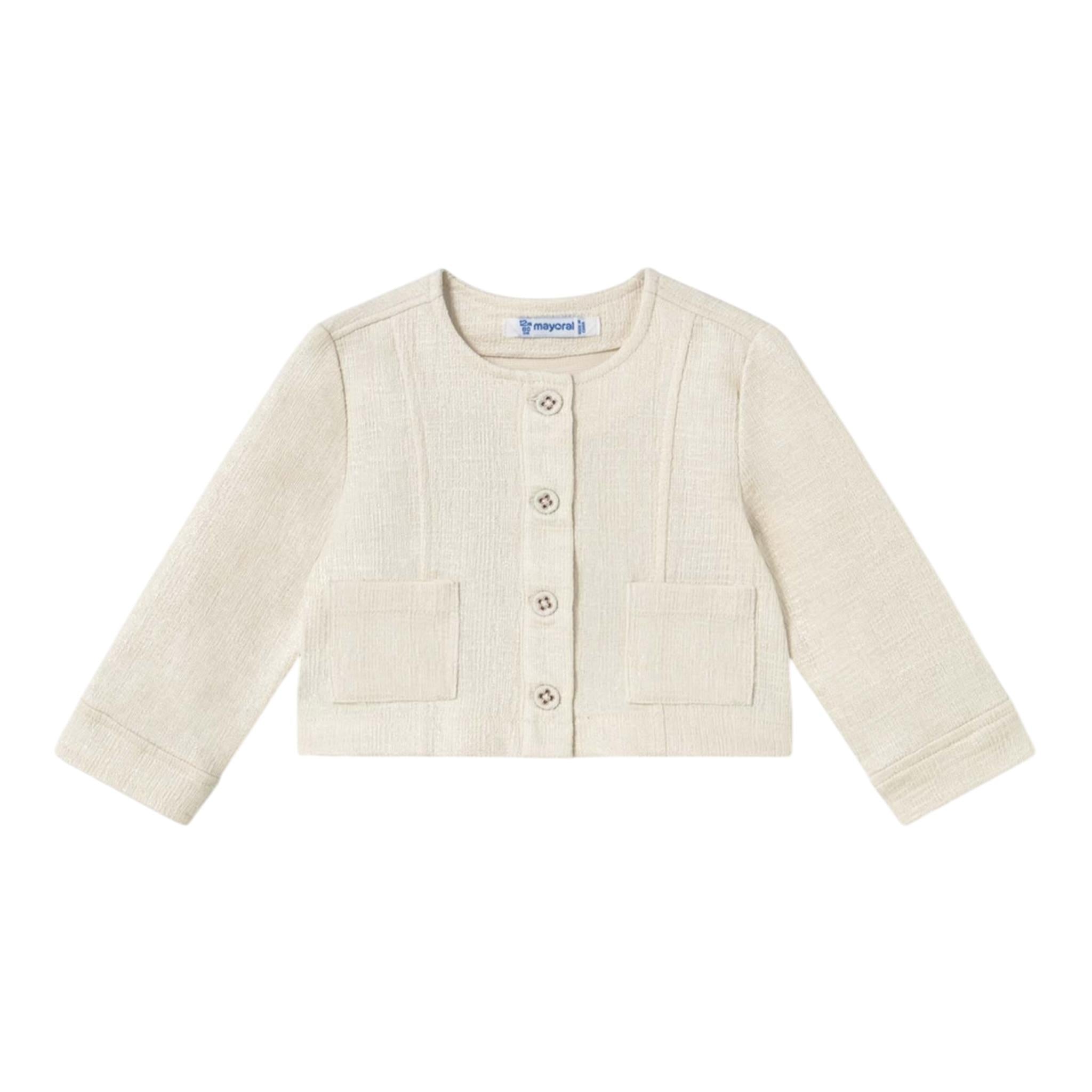 Mayoral Coprispalle tinta unita Beige per Bambina 1460J BEIGE MAYORAL 