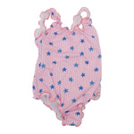 Saint Barth Costume Intero Bicolore con Fantasia A Righe per Bambina CLIO001X BIANCO/ROSA SAINT BARTH 