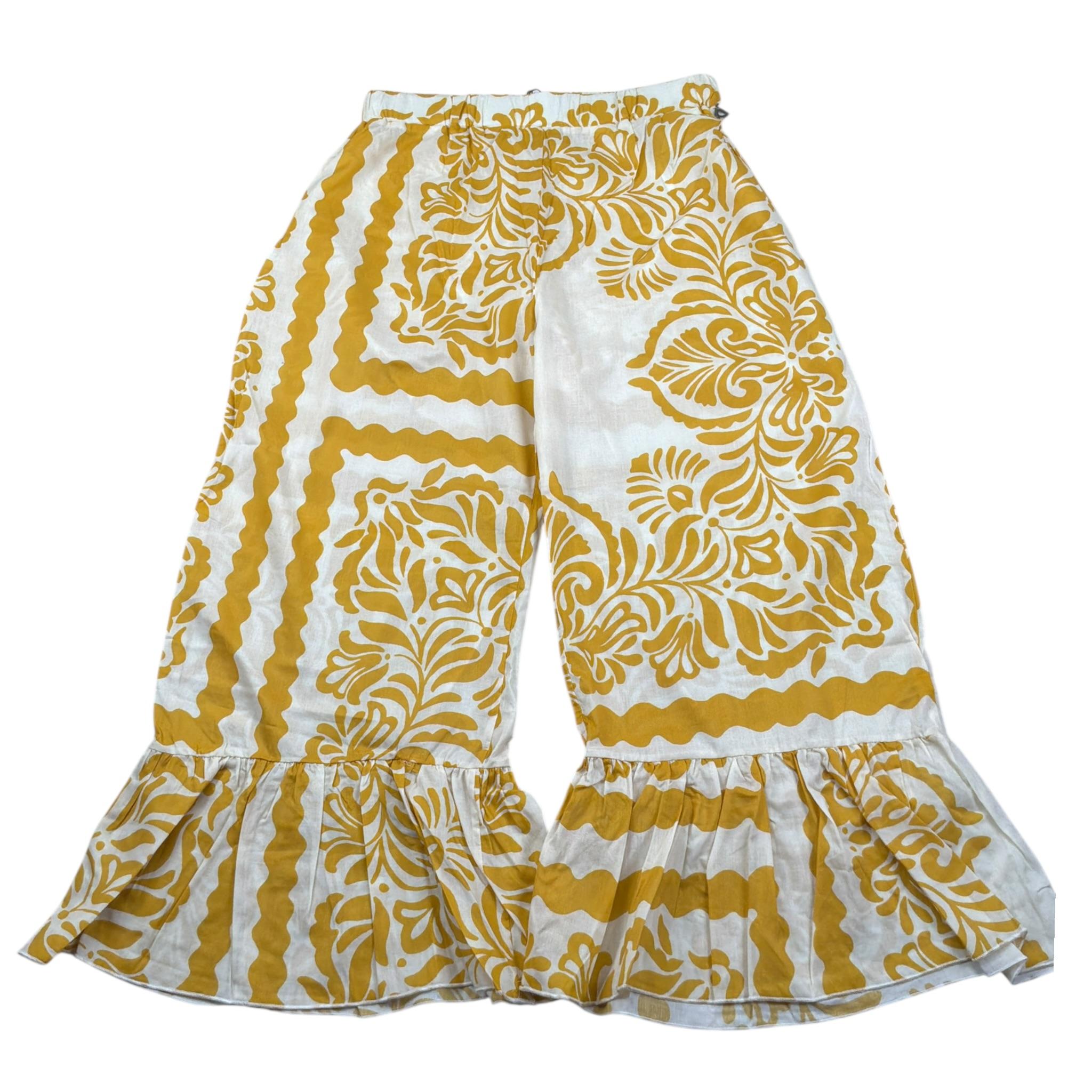 Dixie Pantalone Modello Palazzo tinta unita con Stampe Panna per Bambina RS09274G50 PANNA DIXIE 