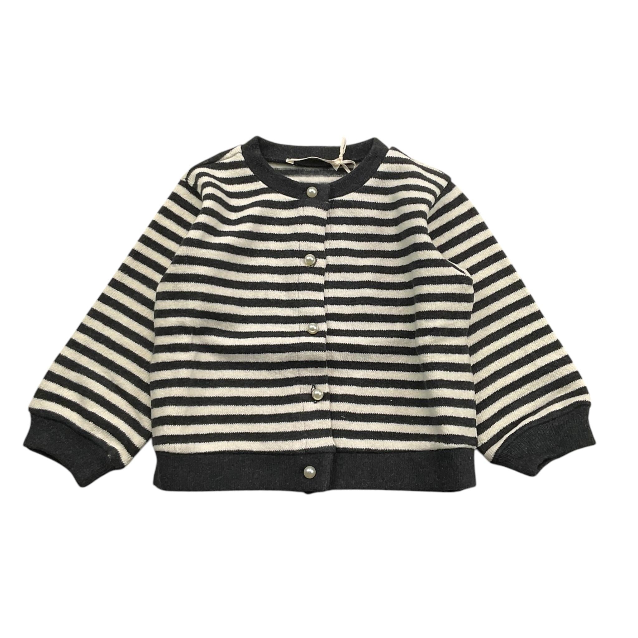 ZHOE & TOBIAH cardigan bicolore con fantasia a righe Bianco/nero per Bambina KTT19 BIANCO/NERO ZHOE & TOBIAH 