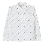 Elisabetta Franchi Camicia Manica Lunga Tinta Unita con Logo per Bambina EGCA035 BIANCO ELISABETTA FRANCHI 