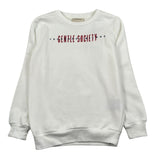 Trussardi Felpa Chiusa Girocollo Tinta Unita con Stampa per Bambino TBP26044FE PANNA TRUSSARDI 