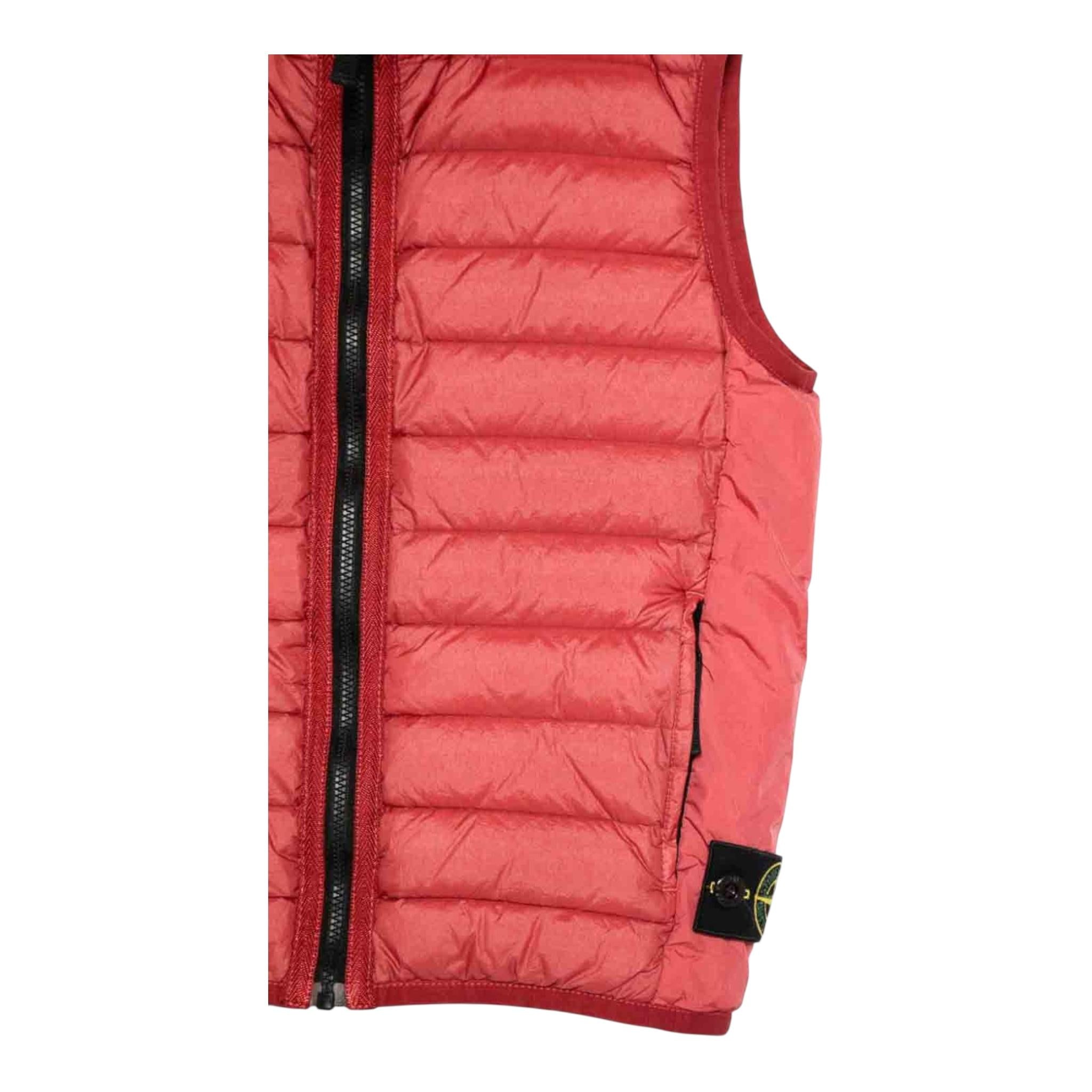 Stone Island Giubbino Tinta Unita Smanicato con Zip per Bambino K1S16G100002 ROSSO STONE ISLAND 