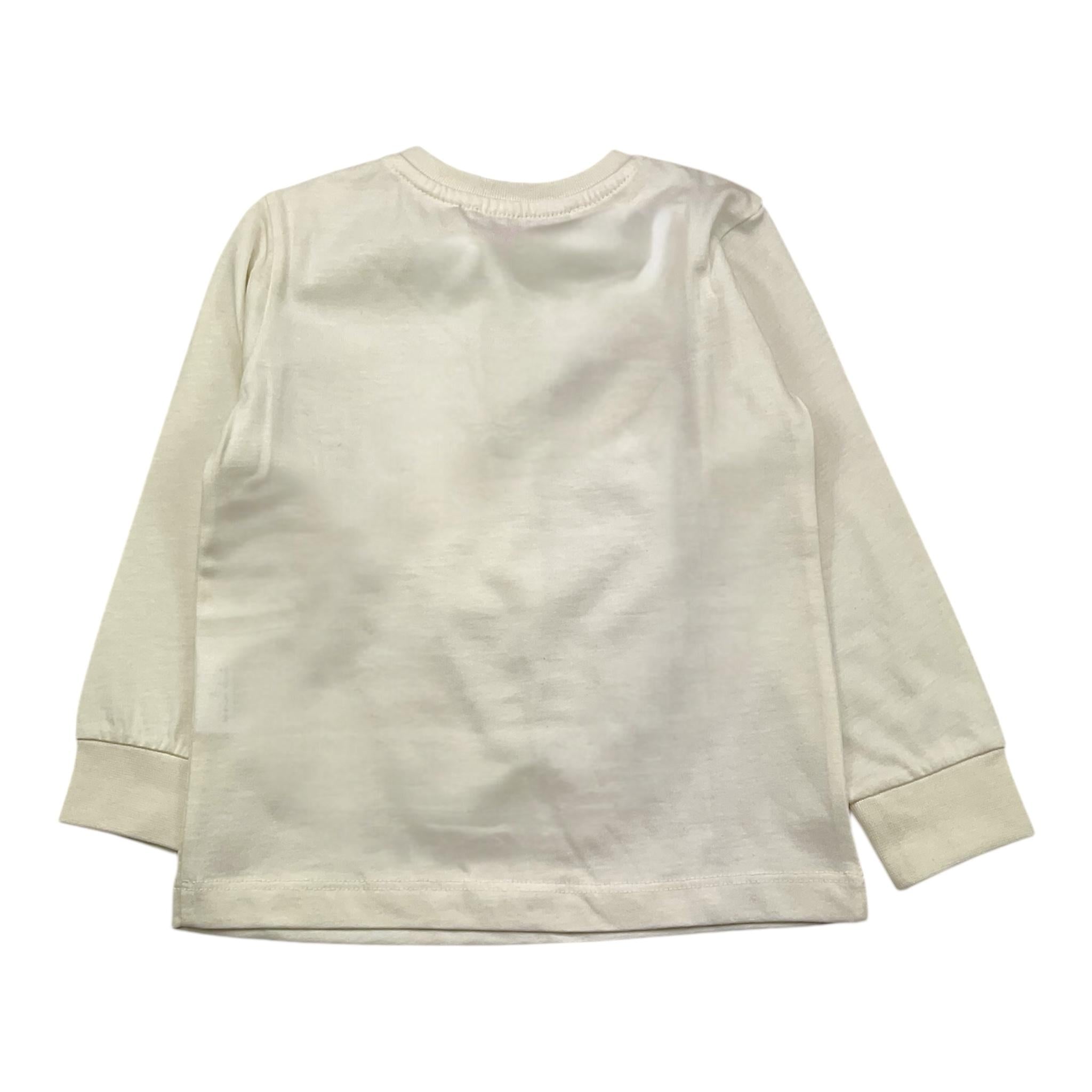 CESARE PACIOTTI shirt girocollo tinta unita con stampa Panna per Neonato TSP5368B PANNA CESARE PACIOTTI 