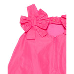 Simonetta Abito Giromanica Tinta Unita con Fiocchi per Bambina SW1A52 FUXIA SIMONETTA 
