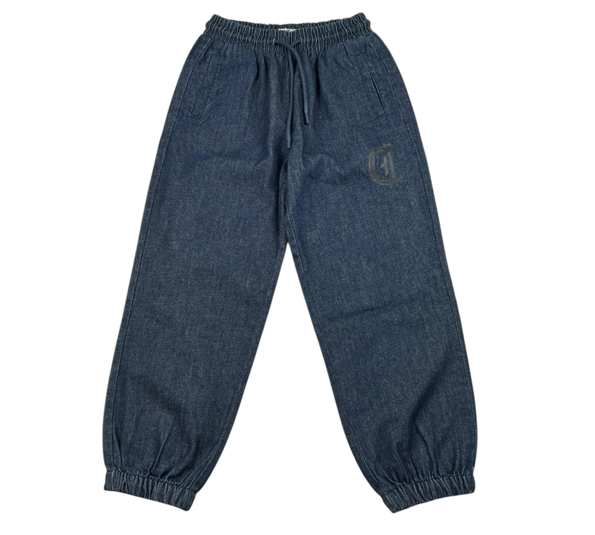 Just Cavalli Jeans Tinta Unita con Elastico In Vita per Bambino JBP26186PA BLU JUST CAVALLI 
