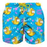 Saint Barth Costume Tinta Unita con Stampe per Bambino CPTDUCK AZZURRO SAINT BARTH 