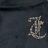Juicy Couture Leggins In Velluto Tinta Unita per Bambina JBX6515 NERO JUICY COUTURE 