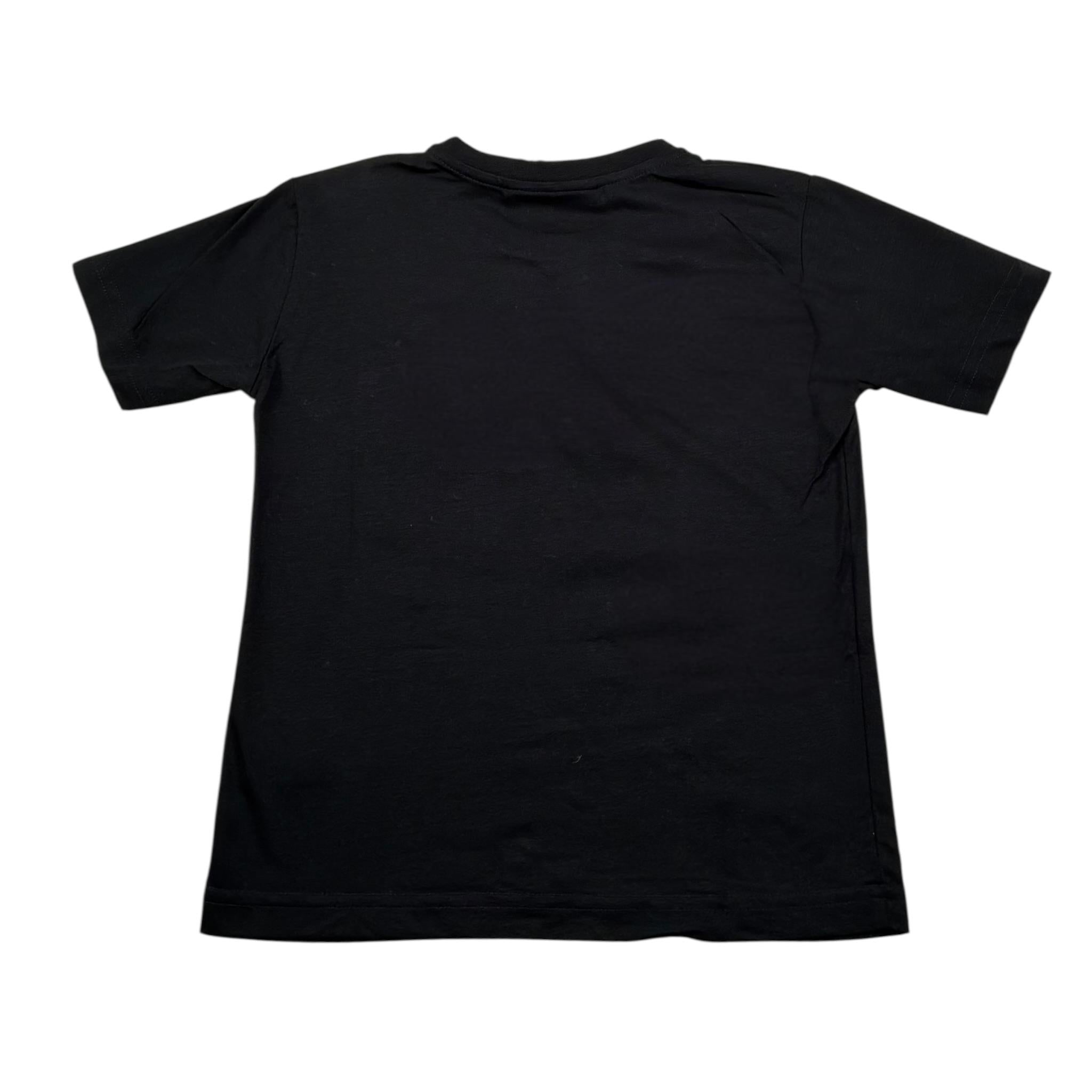 Yes London T-Shirt Girocollo Tinta Unita con Taschino per Bambino JR2148M NERO YES LONDON 