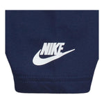 Nike T-Shirt Girocollo Tinta Unita con Logo per Bambino 86J575 BLU NIKE 