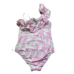 Saint Barth Costume Intero Monospalla Tinta Unita per Bambina CARIN1 BIANCO SAINT BARTH 