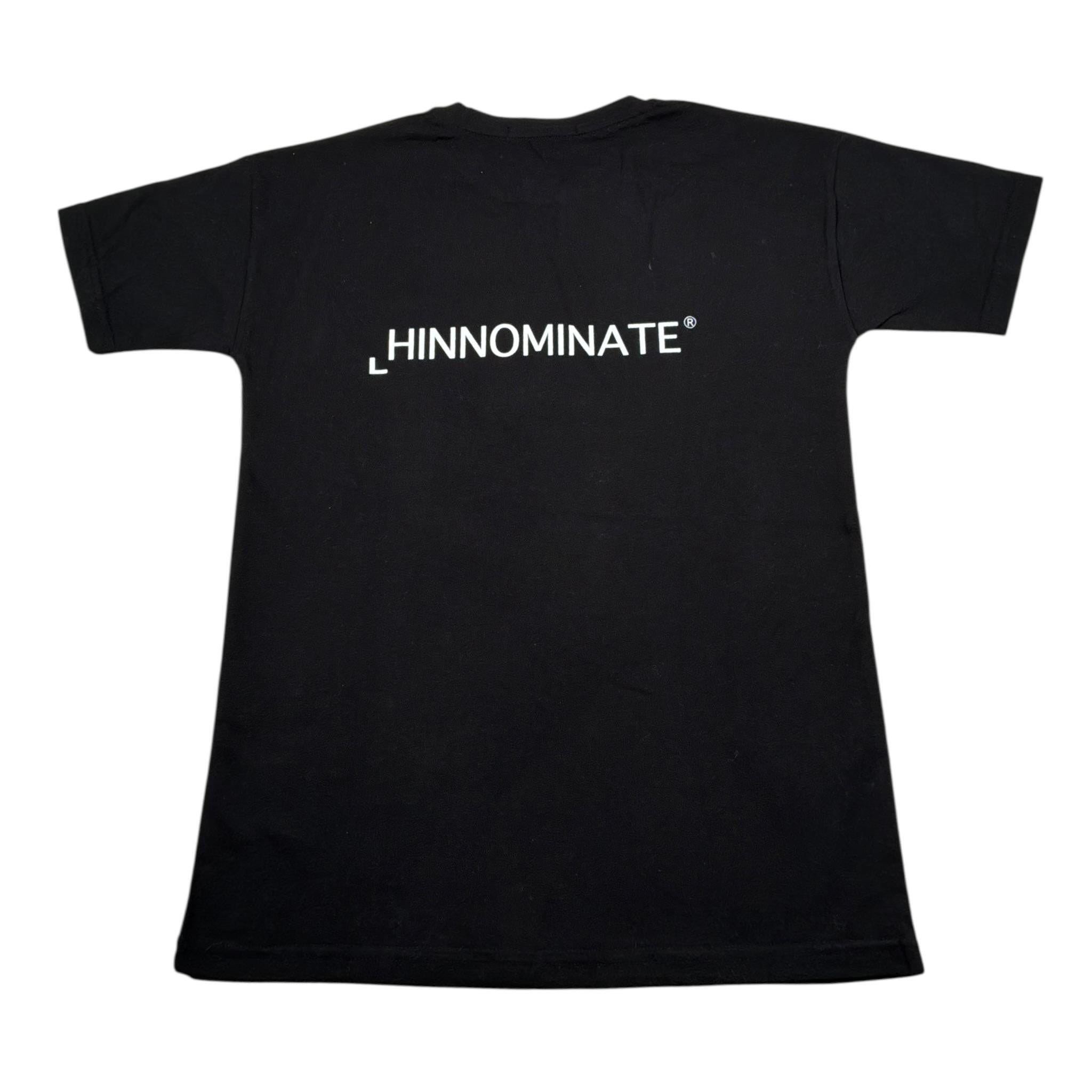 Hinnominate T-Shirt Girocollo tinta unita con Logo Nero per Bambino 3632M0011 NERO HINNOMINATE 