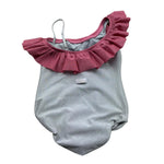 Saint Barth Costume Intero Monospalla Tinta Unita per Bambina CARIN ARGENTO SAINT BARTH 