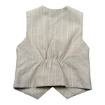 Manuel & Frank Gilet Tinta Unita con Fantasia per Bambino MF5194BX BEIGE MANUEL & FRANK 