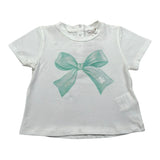 Le Bebe T-Shirt Girocollo Tinta Unita con Stampa per Neonata LBG5887 BIANCO LE BEBE 