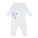 BURBERRY set tutina tinta unita manica lunga con bavetta Bianco per Neonato 8093020 BIANCO BURBERRY 