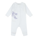 BURBERRY set tutina tinta unita manica lunga con bavetta Bianco per Neonato 8093020 BIANCO BURBERRY 