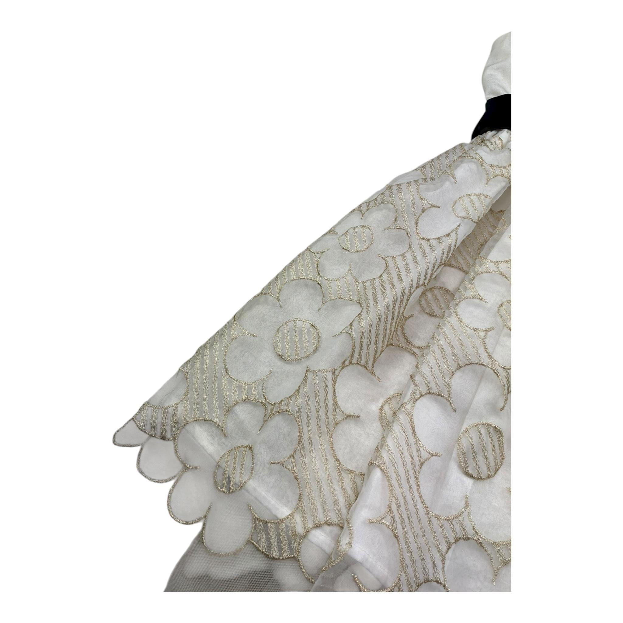 Monnalisa Abito Mezza Manica Tinta Unita con Cintura In Contrasto per Bambina 715905 PANNA MONNALISA 