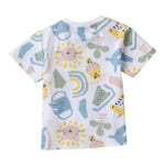 I Do T-Shirt Girocollo Tinta Unita con Stampa per Neonato 4B168 BIANCO I DO 
