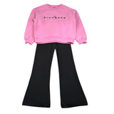 John Richmond Completo 2 Pezzi Felpa-Pantalone A Zampa per Bambina RGP26014CF ROSA/NERO JOHN RICHMOND 