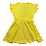 Liu Jo Abito Giromanica Tinta Unita con Stampa per Bambina KA4090 GIALLO LIU JO 
