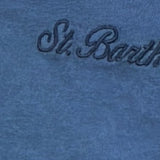 Saint Barth Polo Manica Lunga Tinta Unita per Bambino 00874L BLU SAINT BARTH 